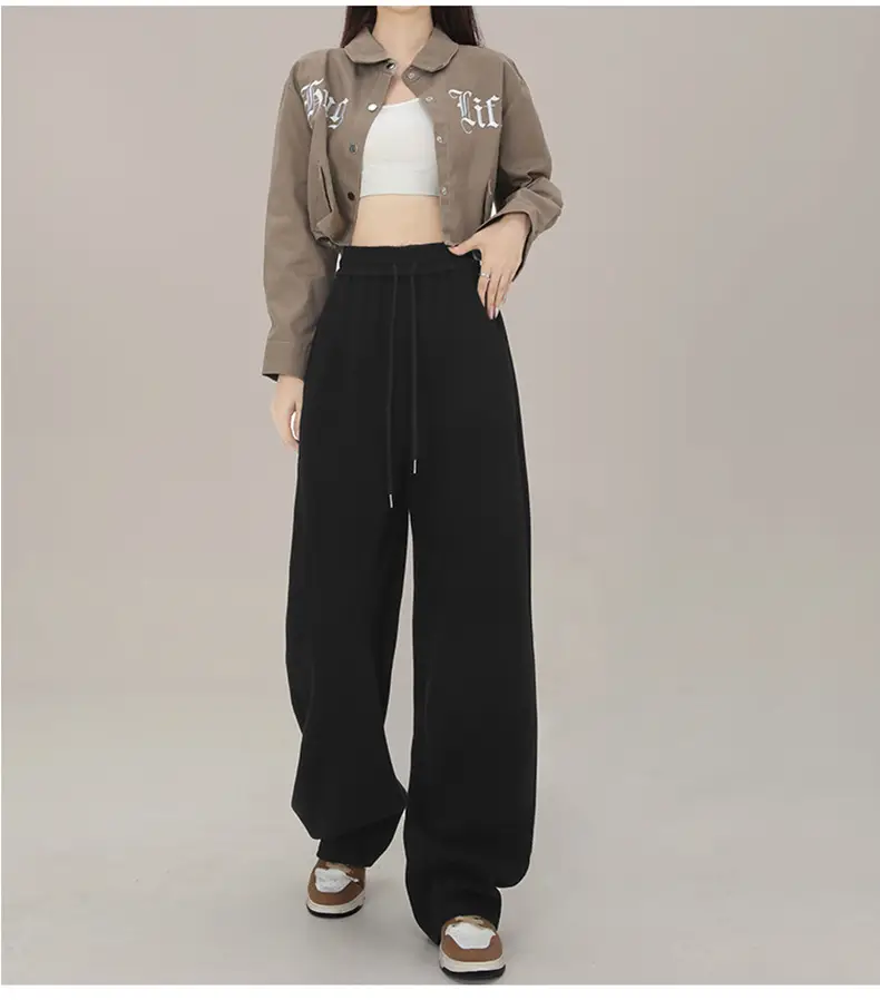 Women Wide Leg Sweatpants High Waist Straight Casual 2025 — feature 31
