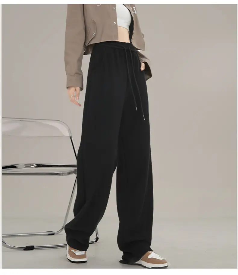 Women Wide Leg Sweatpants High Waist Straight Casual 2025 — feature 33