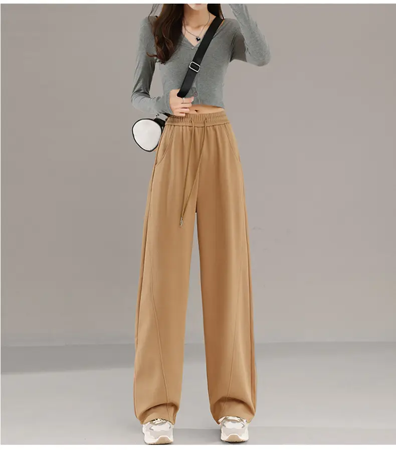 Women Wide Leg Sweatpants High Waist Straight Casual 2025 — feature 38