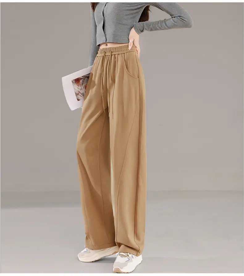 Women Wide Leg Sweatpants High Waist Straight Casual 2025 — feature 39