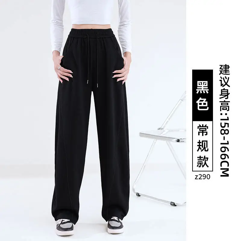 Women Wide Leg Sweatpants High Waist Straight Casual 2025 - Image 2