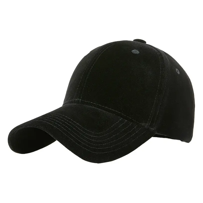 Men Black Duckbill Cap Large Circumference