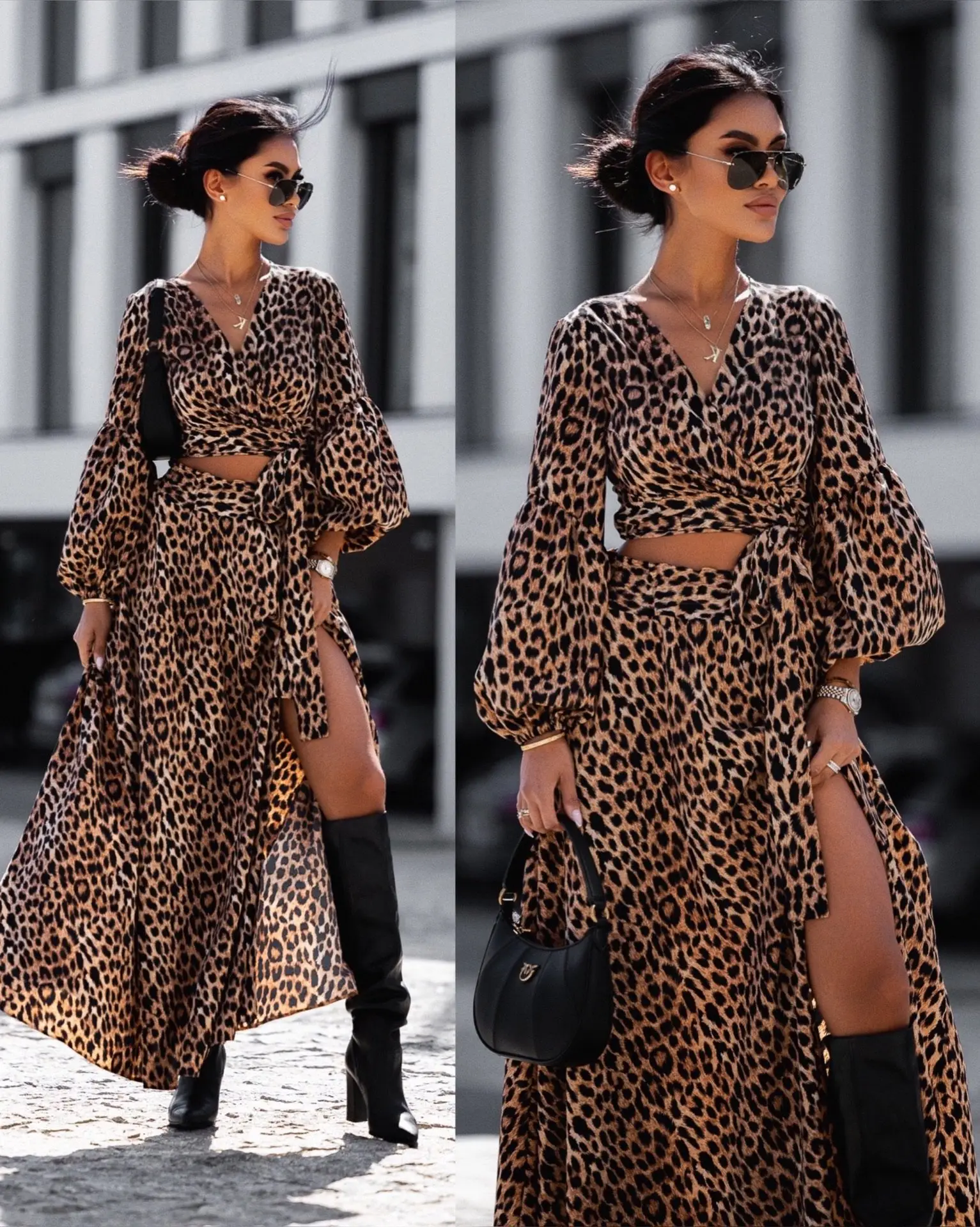 2022 Leopard Print Two-Piece Suit for Women - Image 6