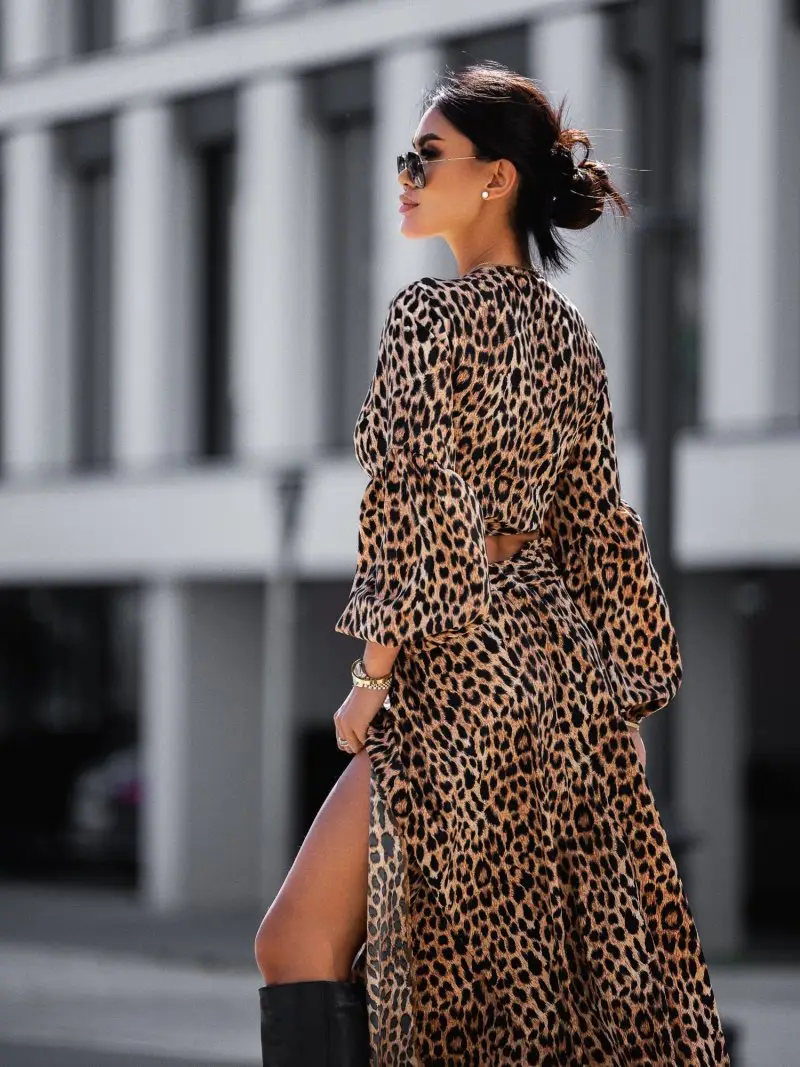 2022 Leopard Print Two-Piece Suit for Women — feature 4