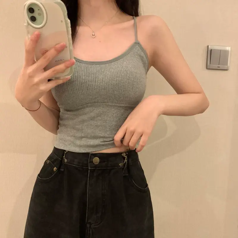2022 Summer Camisole with Breast Pads for Women — feature 12