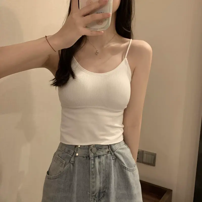 2022 Summer Camisole with Breast Pads for Women — feature 4