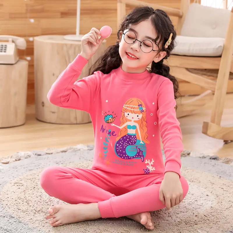 Autumn Kids Striped Sweater Pajamas Set - Image 32