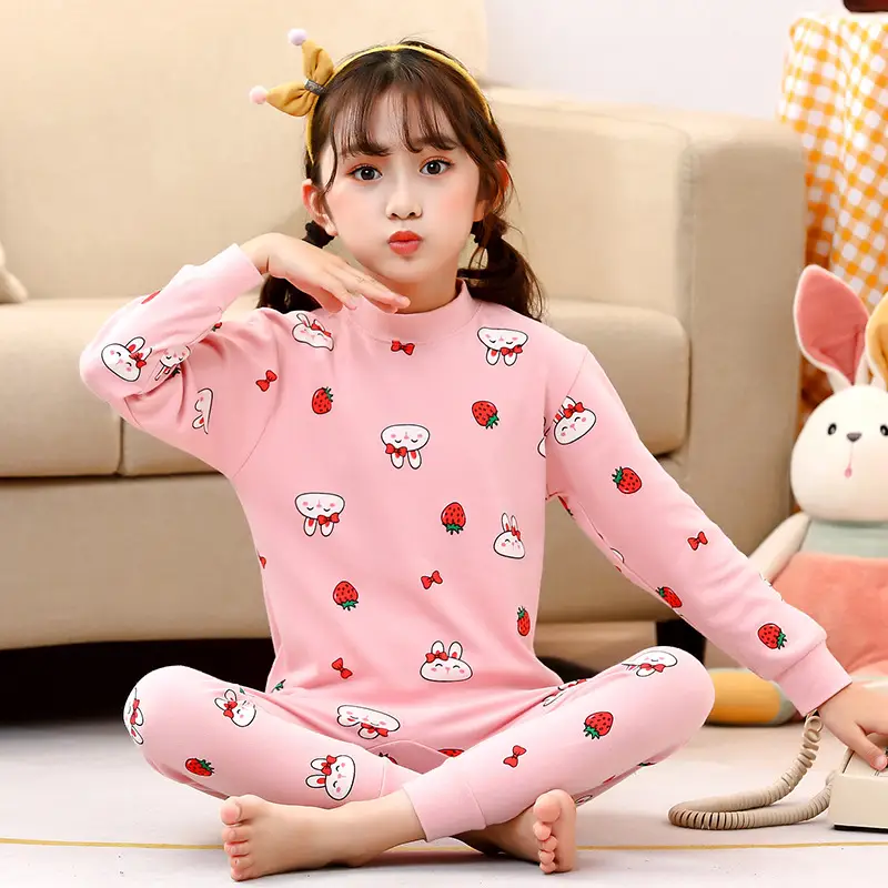 Autumn Kids Striped Sweater Pajamas Set - Image 12