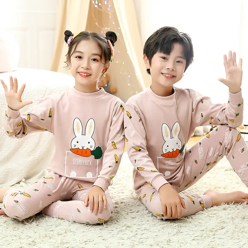 Autumn Kids Striped Sweater Pajamas Set - Image 13