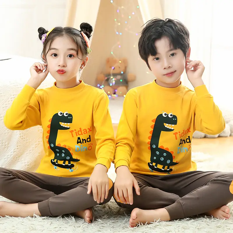 Autumn Kids Striped Sweater Pajamas Set - Image 15