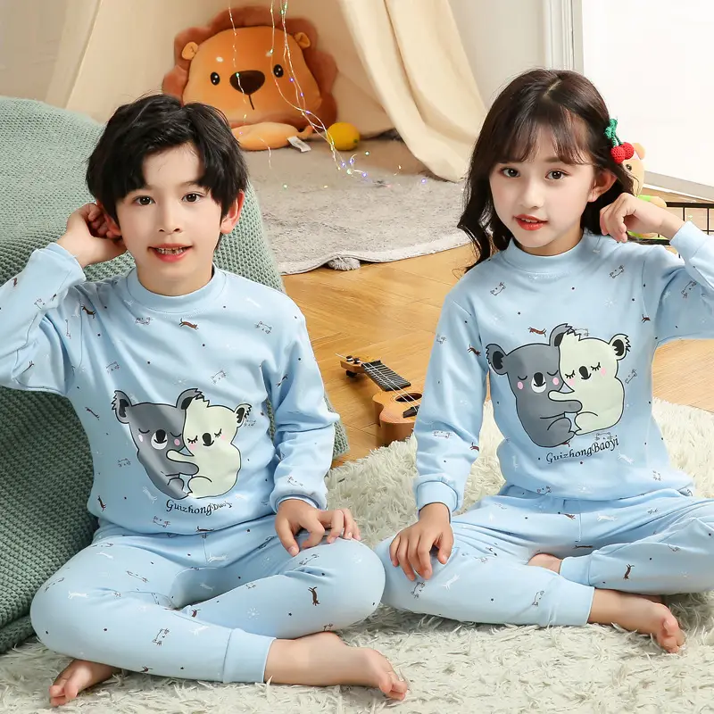 Autumn Kids Striped Sweater Pajamas Set - Image 19