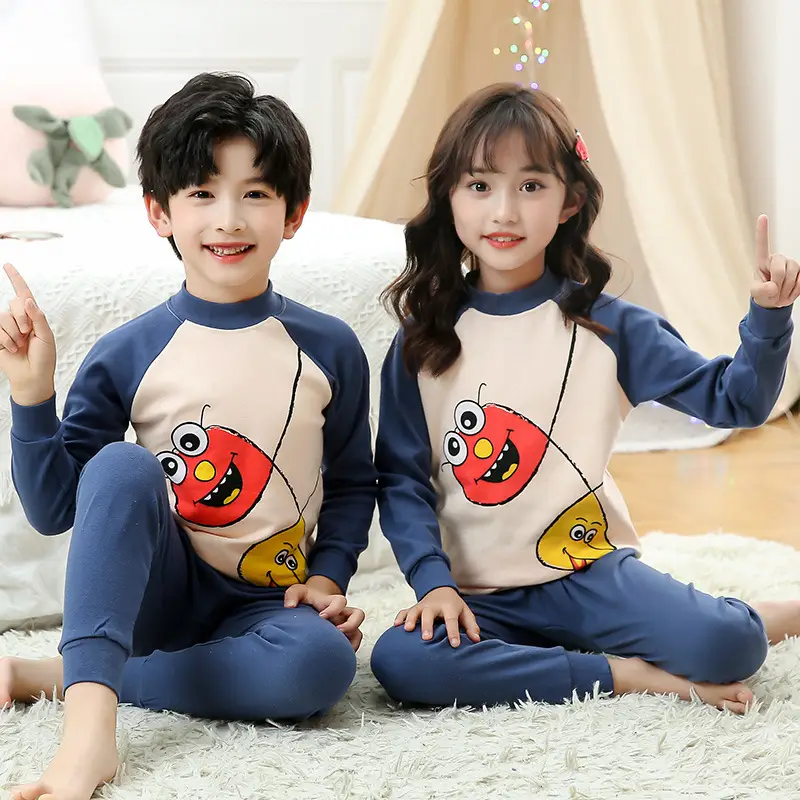 Autumn Kids Striped Sweater Pajamas Set - Image 21