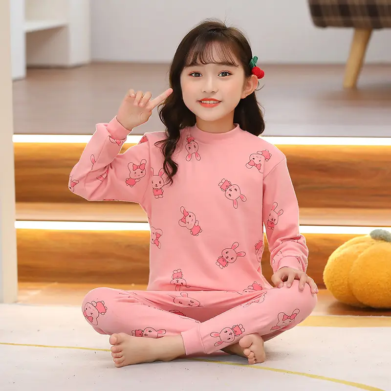 Autumn Kids Striped Sweater Pajamas Set - Image 23