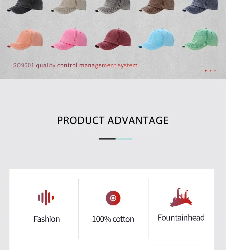 Stone Mill Washed Baseball Cap for Men Women — feature 3