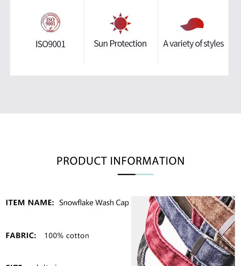 Stone Mill Washed Baseball Cap for Men Women — feature 4