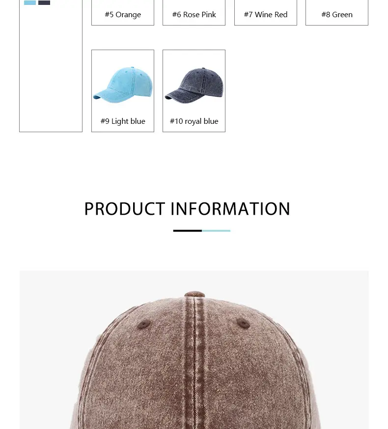 Stone Mill Washed Baseball Cap for Men Women — feature 6