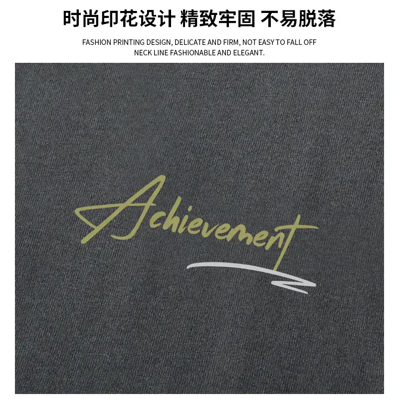 Men Black Long Sleeve T-Shirt with Gold Embroidery