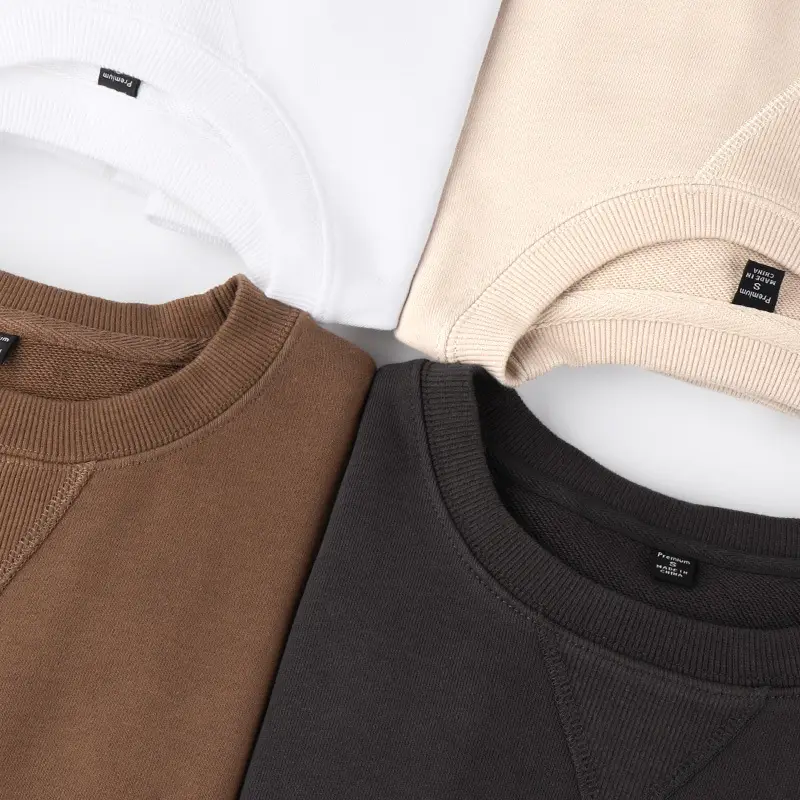 Brown Long Sleeve Crewneck Sweatshirt for Men Women