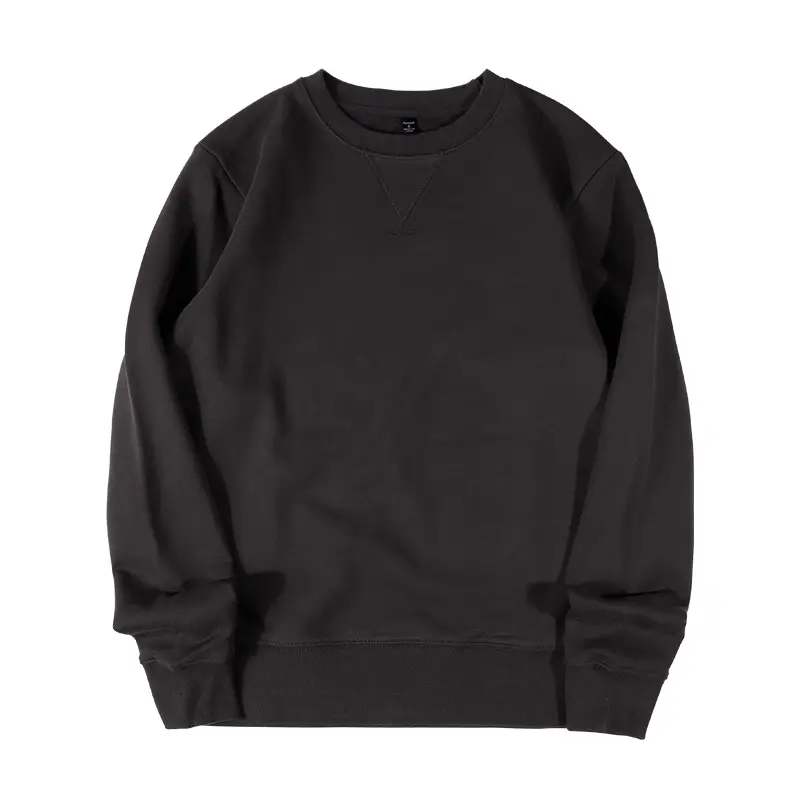 Brown Long Sleeve Crewneck Sweatshirt for Men Women