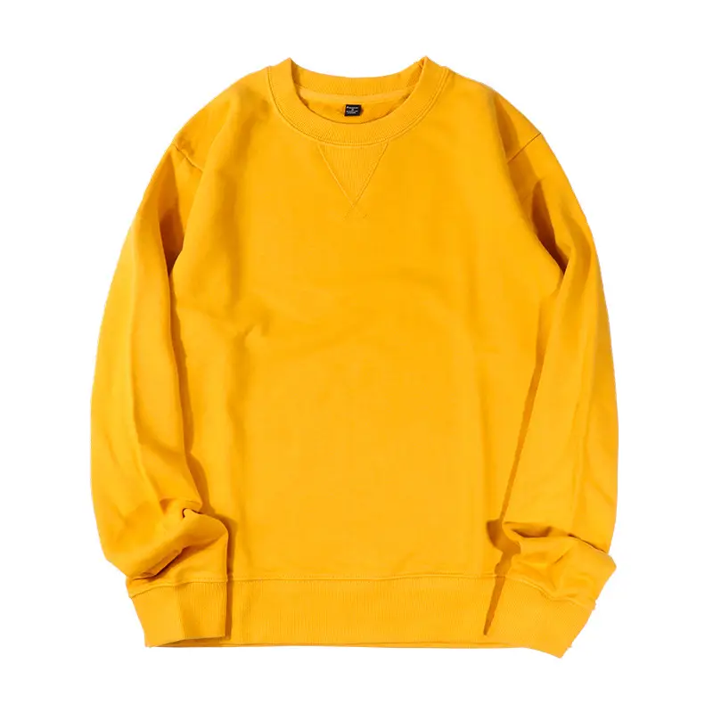Brown Long Sleeve Crewneck Sweatshirt for Men Women