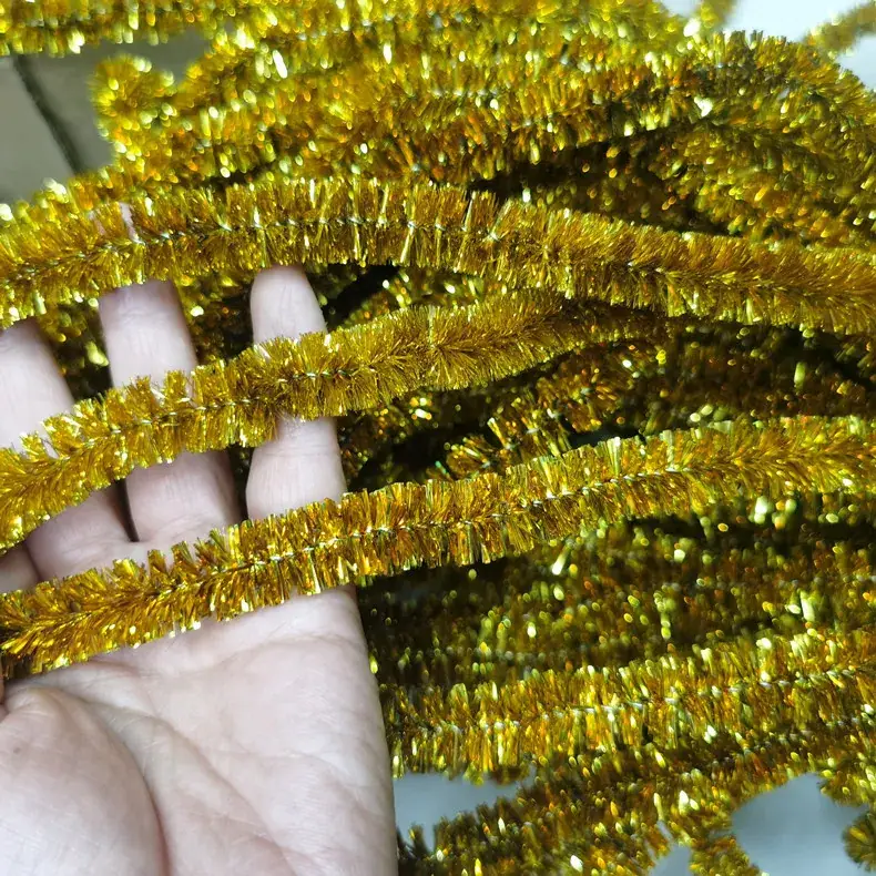 Christmas Green Tinsel Strips for Hanging Ornaments - Image 11