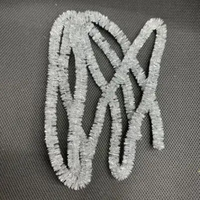 Christmas Green Tinsel Strips for Hanging Ornaments - Image 4