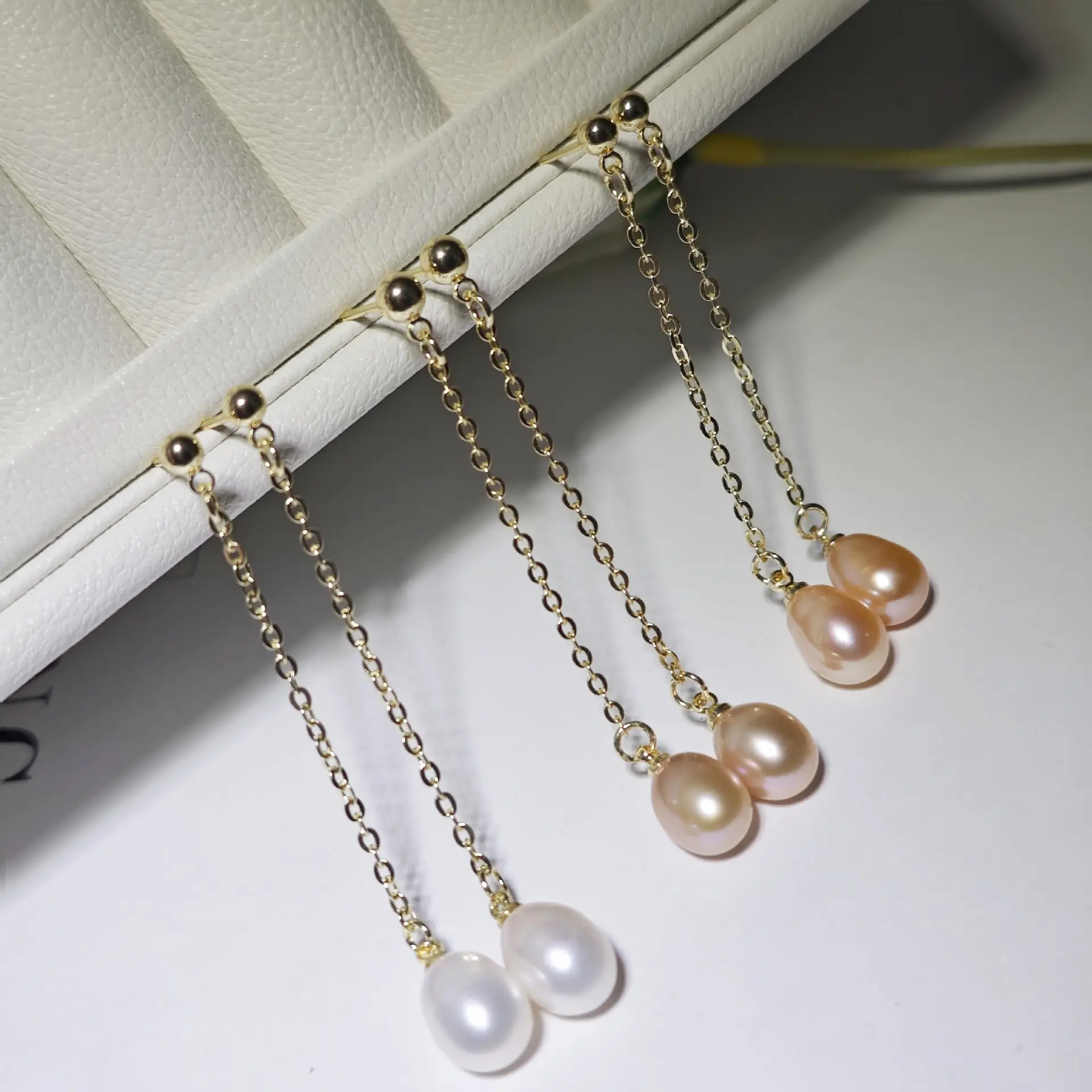 S925 Sterling Silver Pearl Earrings Set for Women - Image 4