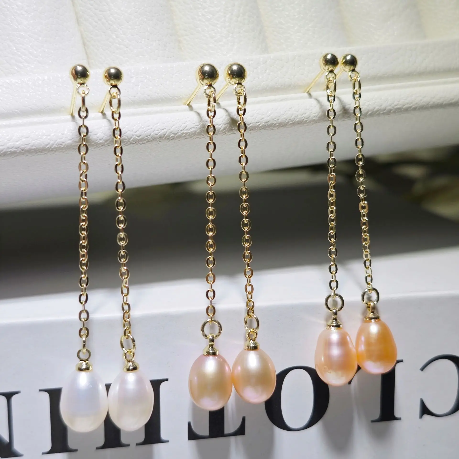 S925 Sterling Silver Pearl Earrings Set for Women - Image 6