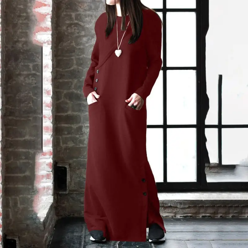 Maroon Slim Fit Crossbody Skirt for Women - Image 10