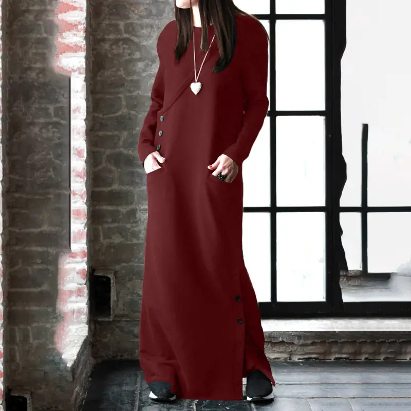 Maroon Slim Fit Crossbody Skirt for Women - Image 3