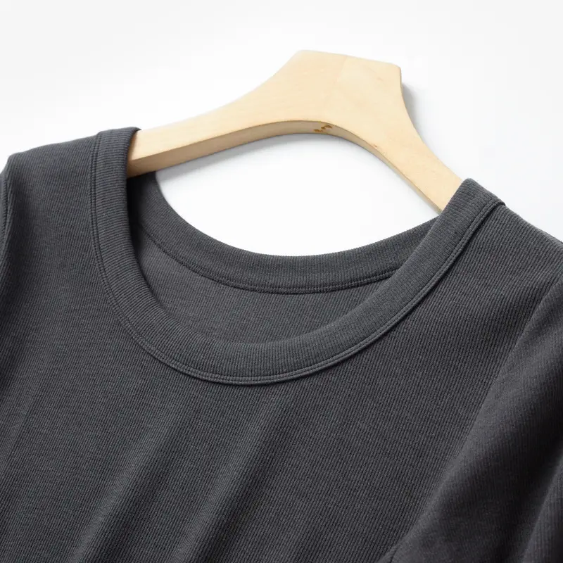 Women's Ribbed Slim Fit T-Shirt 300g Ecocos — feature 29
