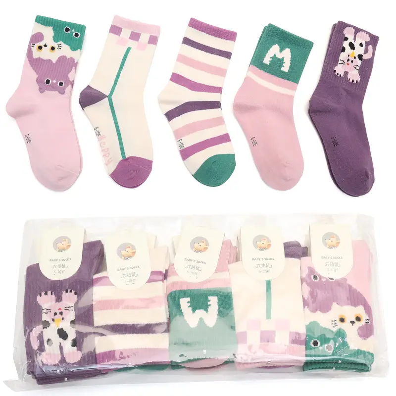 Six-Fingered Mouse Socks for Boys Autumn Winter Thick Cotton - Image 3