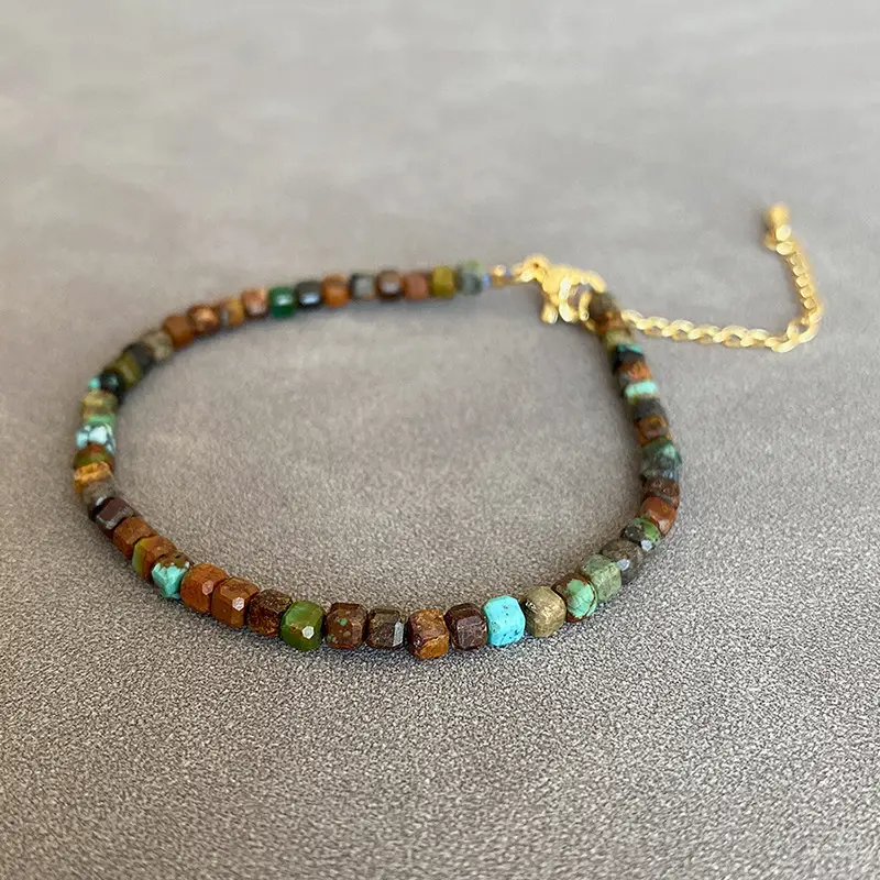 Jingyao Natural Turquoise Crystal Bracelet with Chain — feature 10