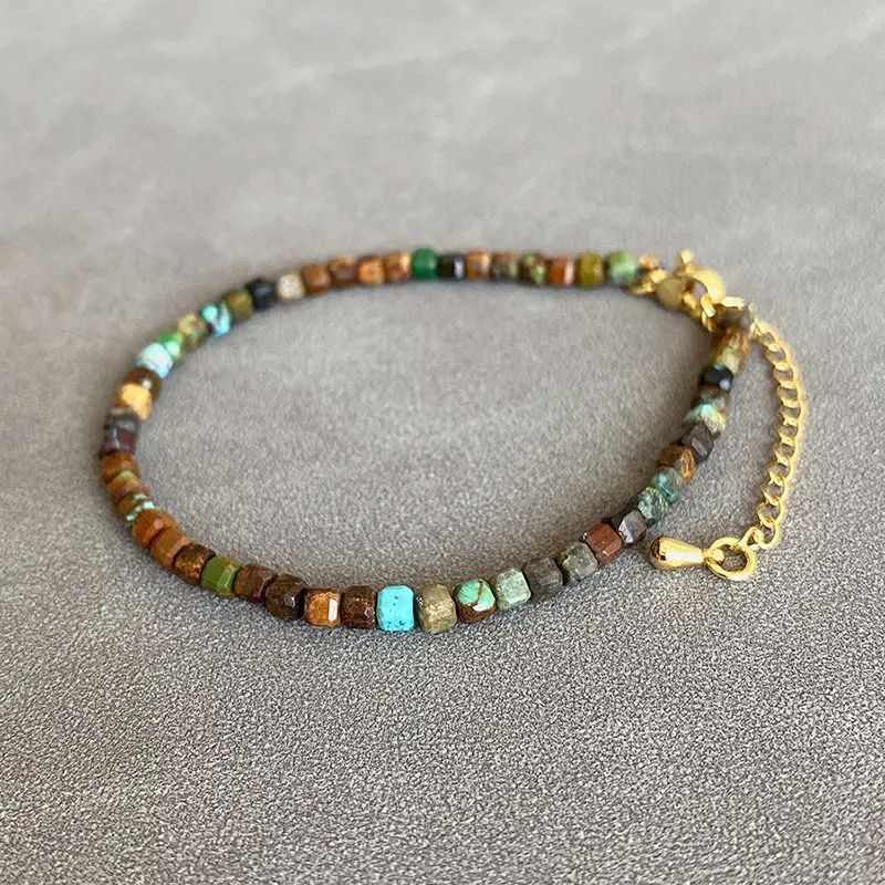 Jingyao Natural Turquoise Crystal Bracelet with Chain — feature 12