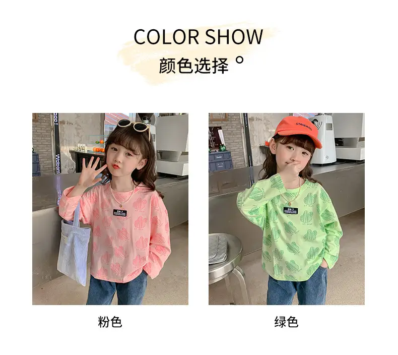 Girls Cotton Long Sleeve T-Shirt K-Style Cartoon 2025 — feature 8