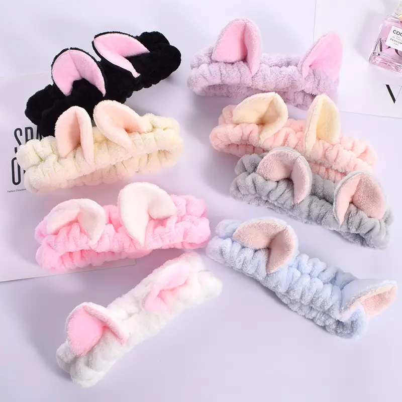 Cute Cat Ears Wash Face Hair Band Folded Ear Cat Hair Accessories - Image 11