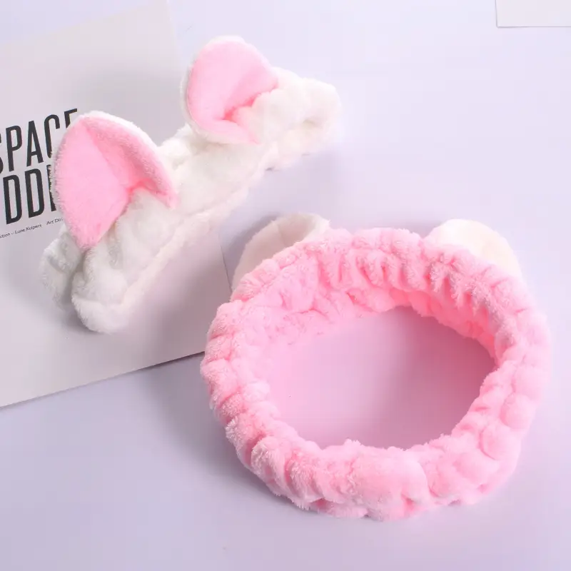 Cute Cat Ears Wash Face Hair Band Folded Ear Cat Hair Accessories - Image 12