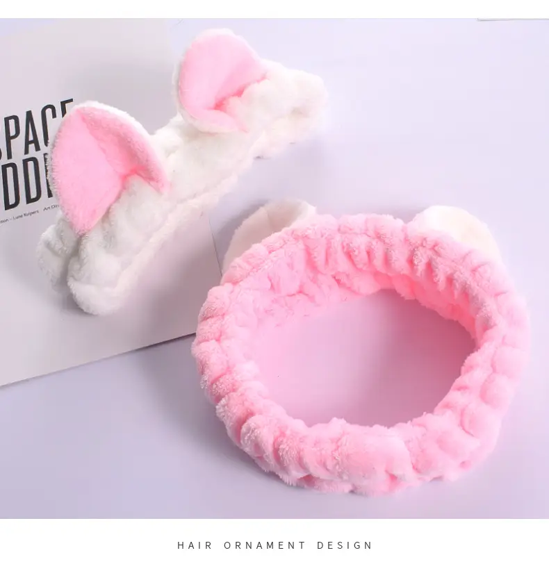 Cute Cat Ears Wash Face Hair Band Folded Ear Cat Hair Accessories — feature 12