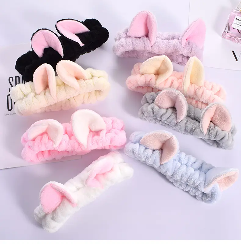 Cute Cat Ears Wash Face Hair Band Folded Ear Cat Hair Accessories — feature 6