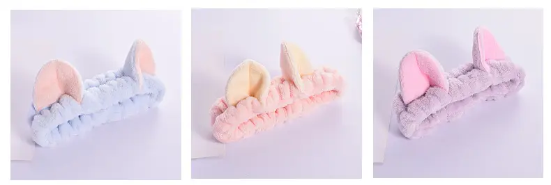Cute Cat Ears Wash Face Hair Band Folded Ear Cat Hair Accessories — feature 8