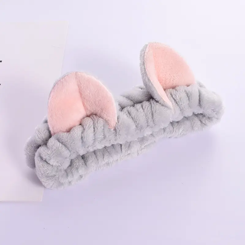 Cute Cat Ears Wash Face Hair Band Folded Ear Cat Hair Accessories - Image 3