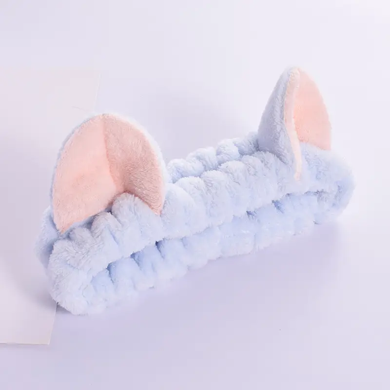 Cute Cat Ears Wash Face Hair Band Folded Ear Cat Hair Accessories - Image 4