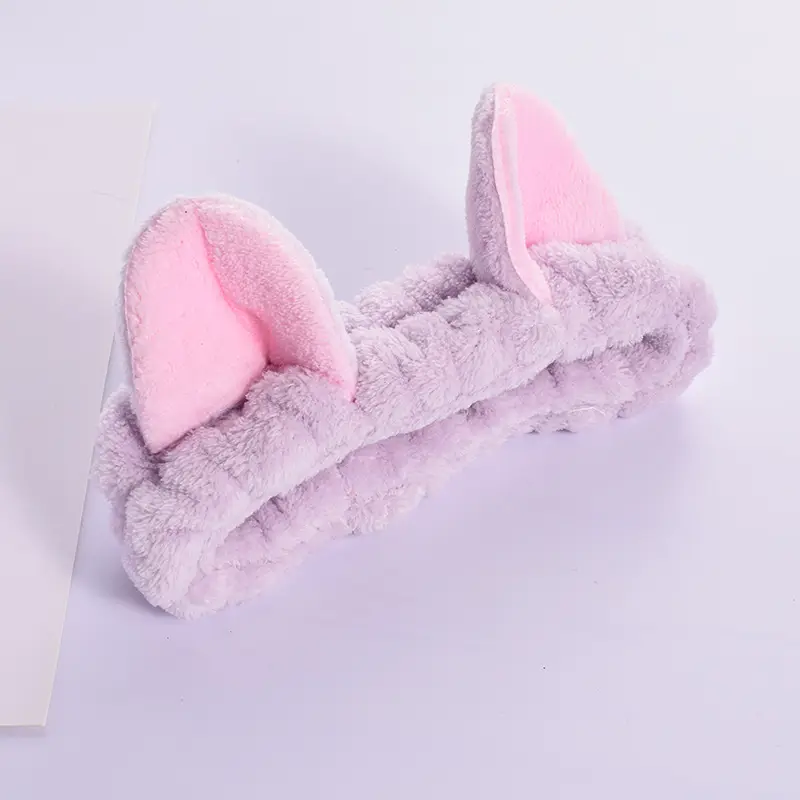 Cute Cat Ears Wash Face Hair Band Folded Ear Cat Hair Accessories - Image 6