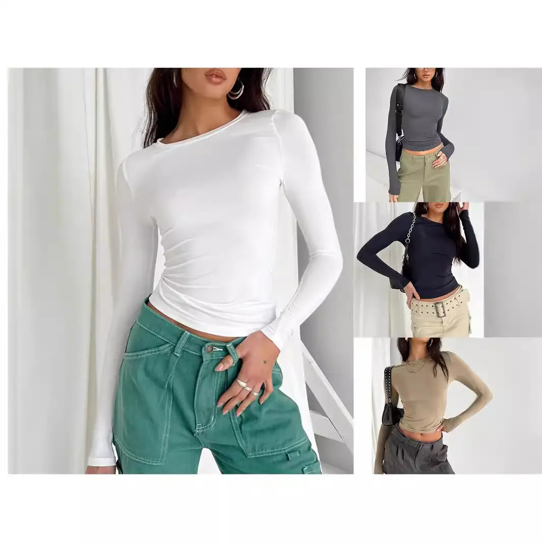 Blue Asymmetrical Slim Fit T-Shirt 2023 - Image 30