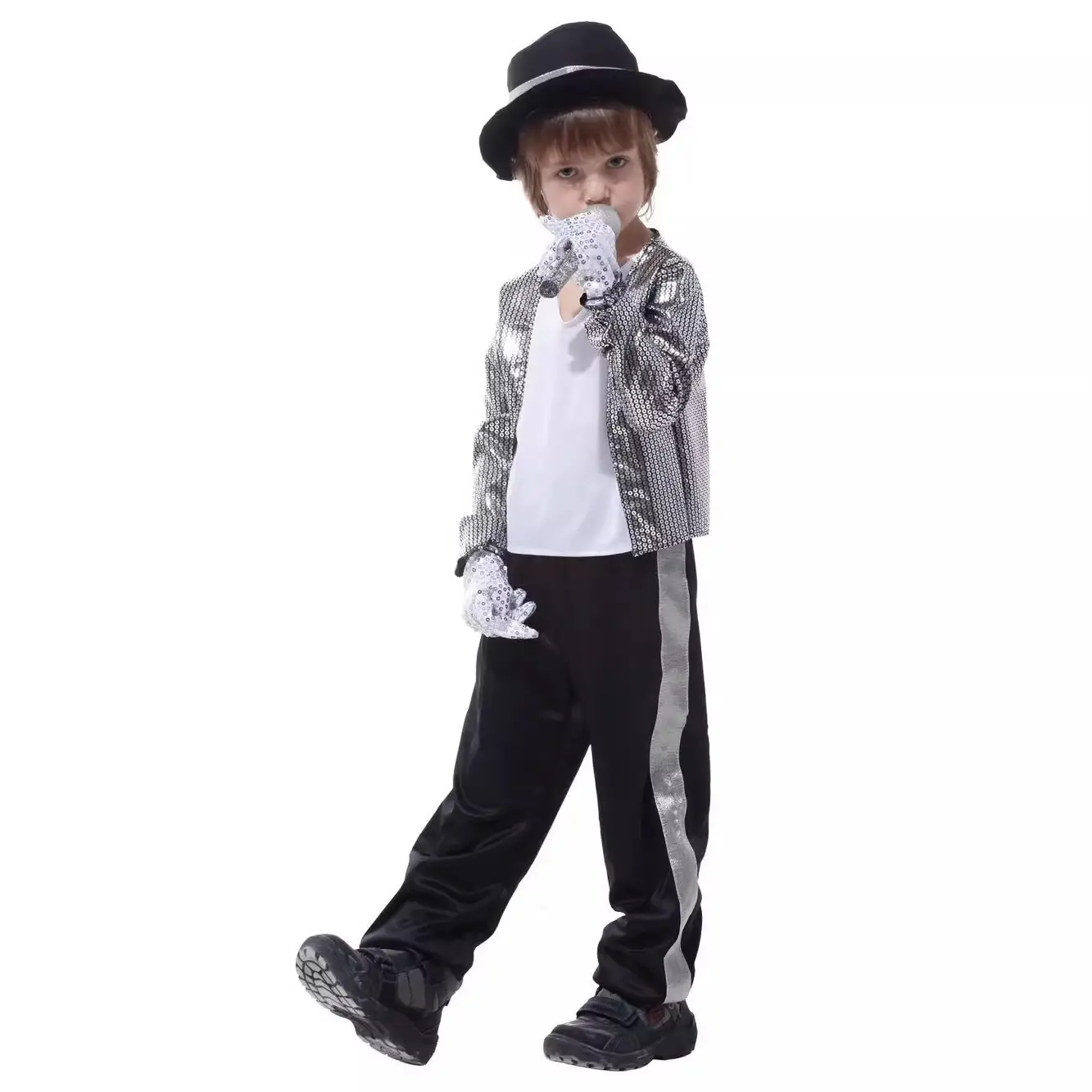 Cute Boy Pirate Costume Red Pants Black Jacket - Image 13