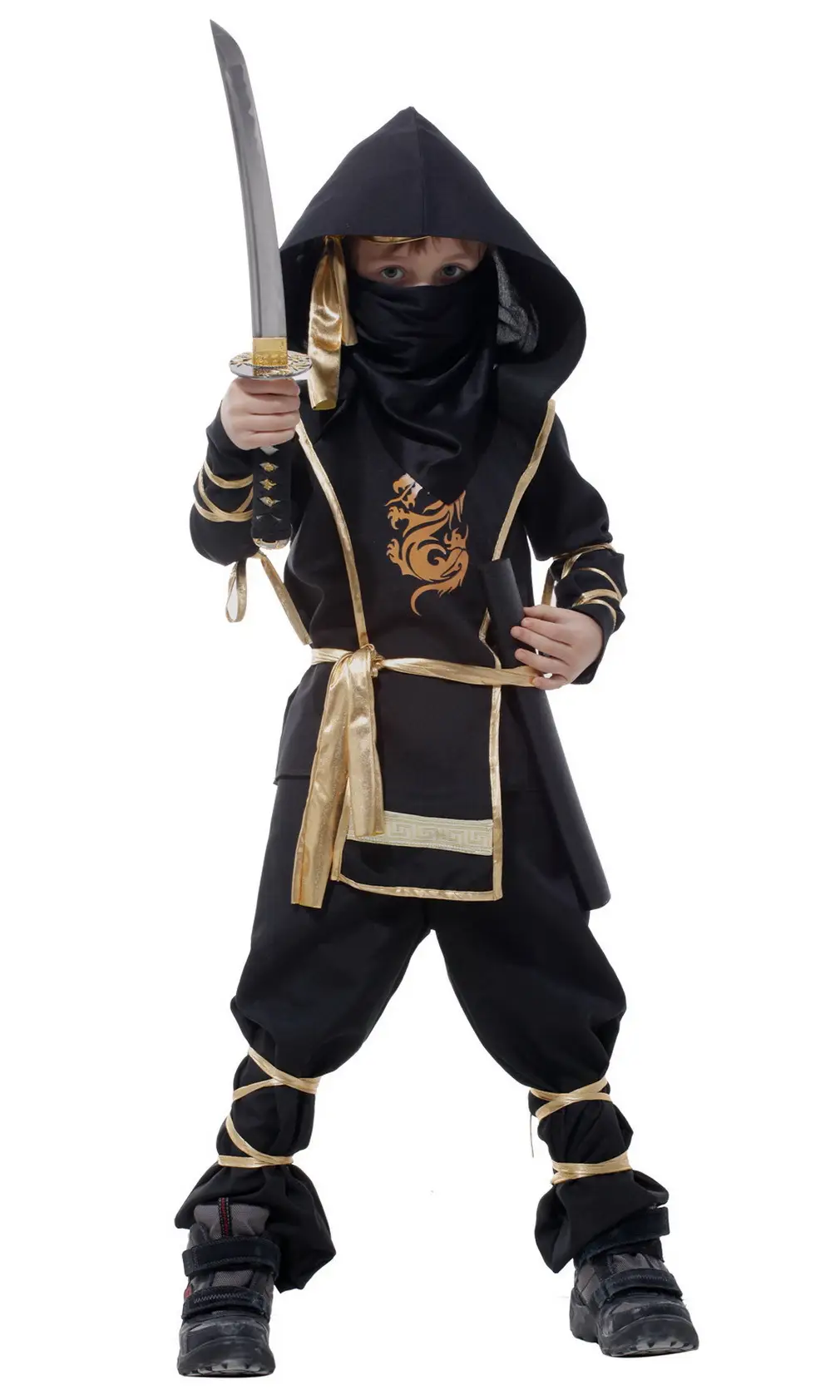 Cute Boy Pirate Costume Red Pants Black Jacket — feature 18