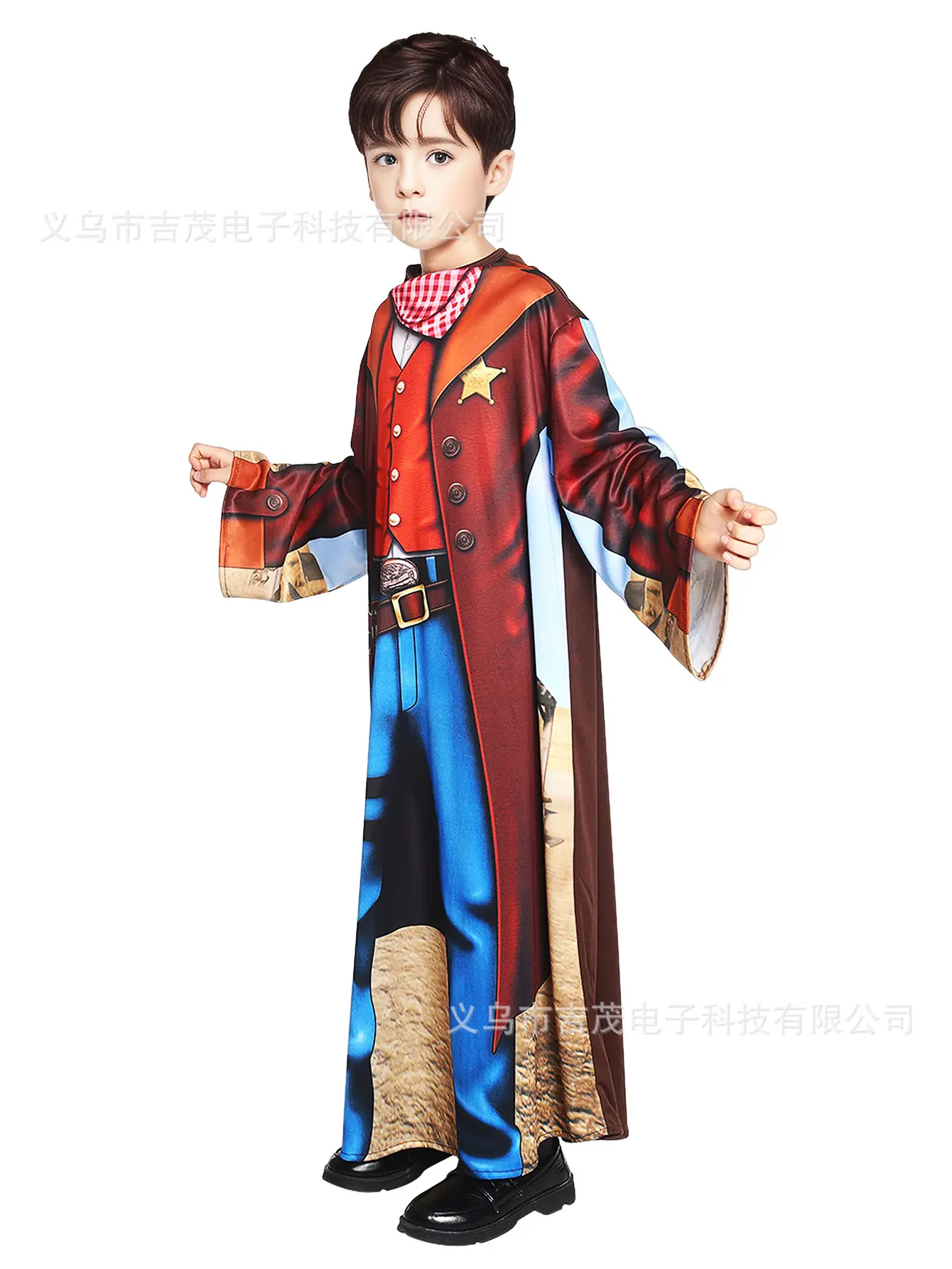 Cute Boy Pirate Costume Red Pants Black Jacket — feature 22