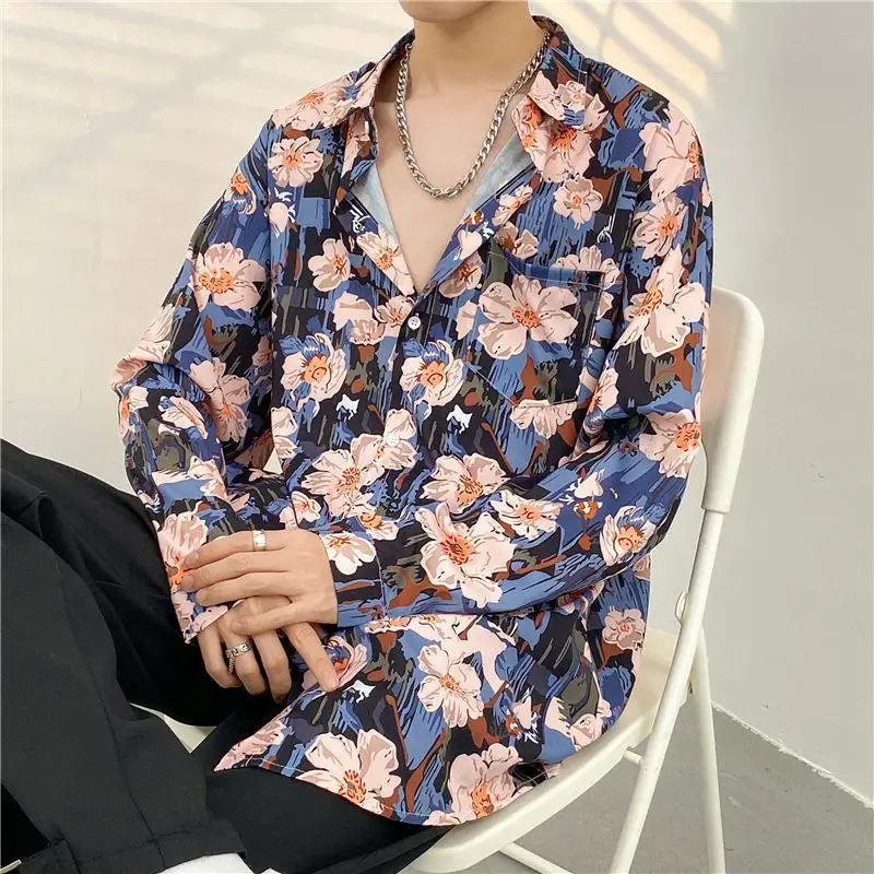 Men's Floral Oversize Shirt Spring Autumn 2022 — feature 10