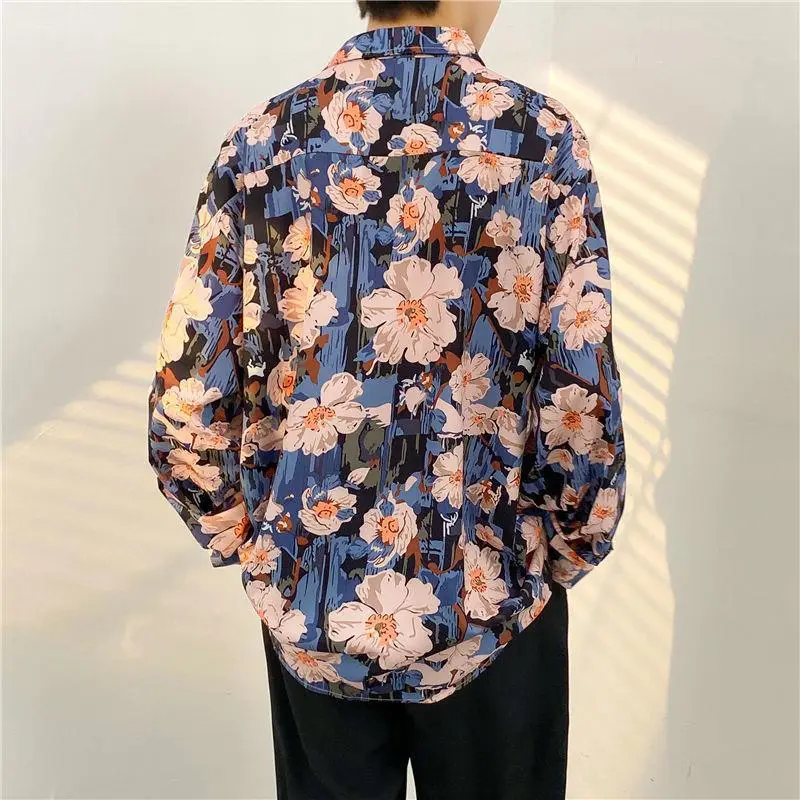 Men's Floral Oversize Shirt Spring Autumn 2022 — feature 12