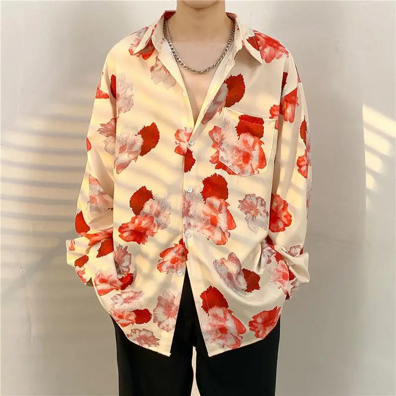 Men's Floral Oversize Shirt Spring Autumn 2022 — feature 13